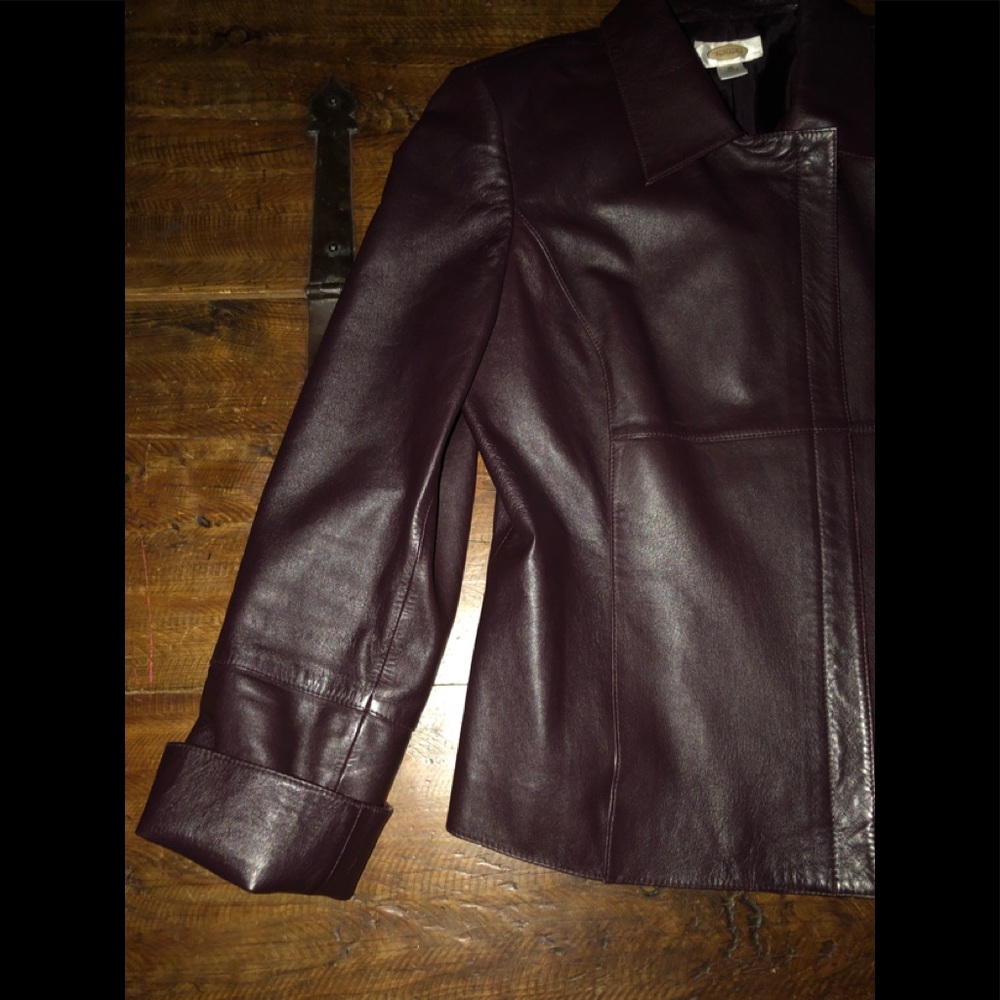 Talbots Leather Jacket - Picture 3 of 12